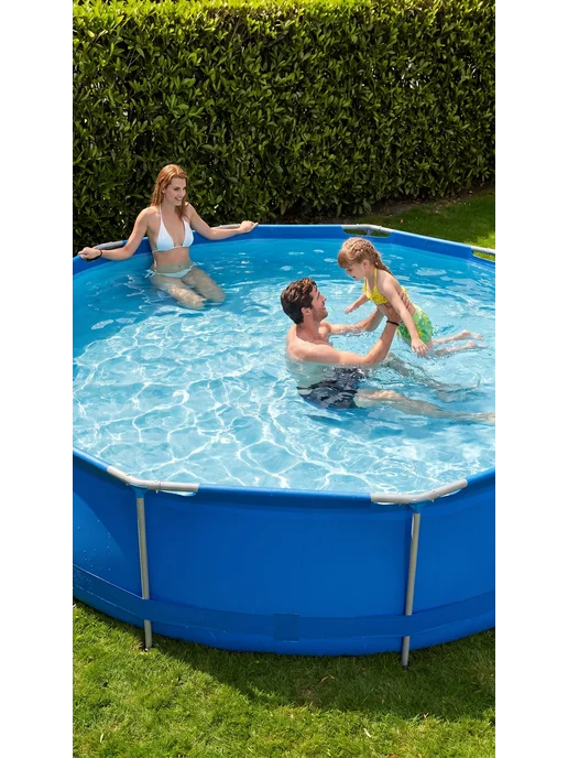 Бассейн каркасный круглый для дачи 360х76 см, 360x76 см, фото 2