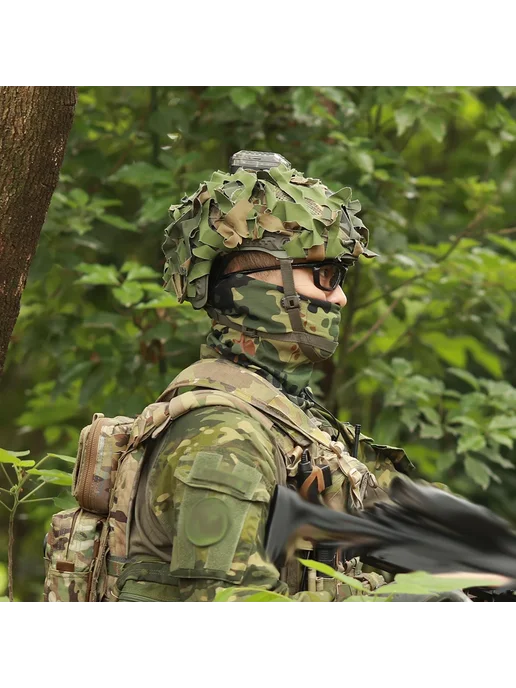 Нет бренда Бандана BG Tactical Bionic Camo Tiger Stripe из полиэстера, вариант, фото 4