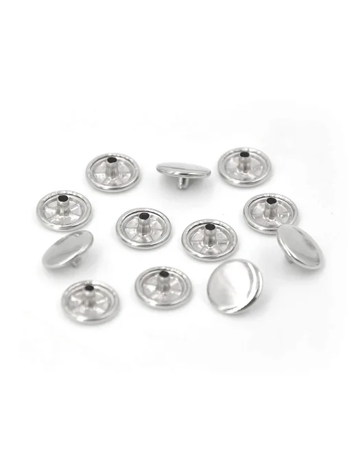 Kalaso Пресс-шпильки из нержавеющей стали 50 комплектов Silver, серебристый, фото 4