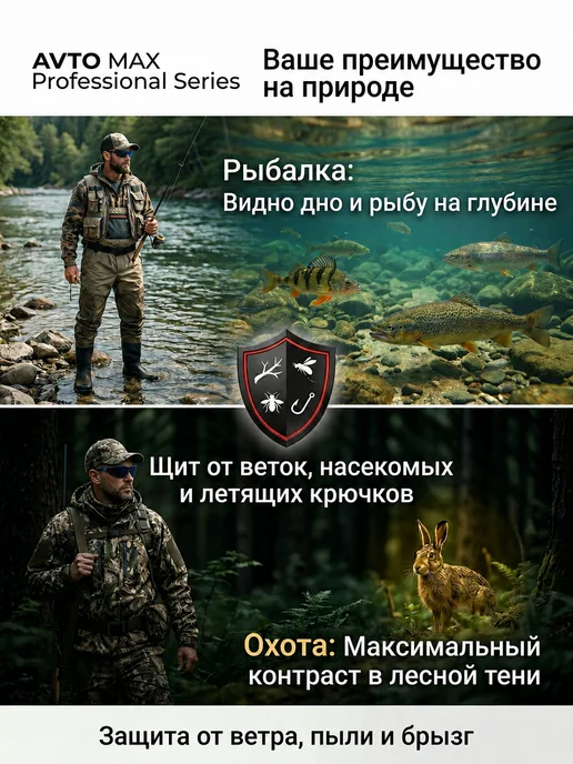 Очки для водителей поляризационные антибликовые антифары, синий, фото 5