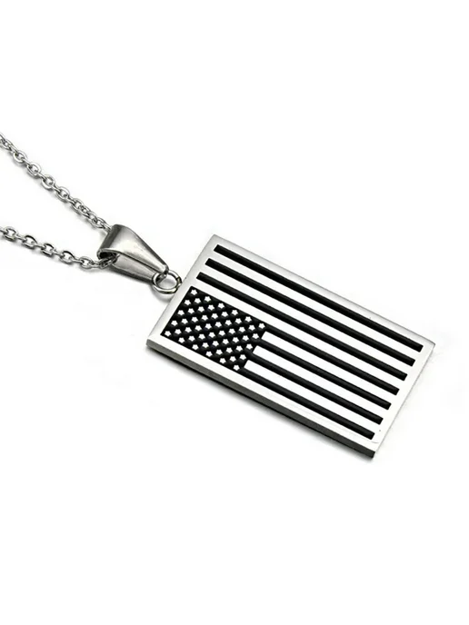 Нет бренда Ожерелье с флагом Accessories steel 50cm, Accessories steel