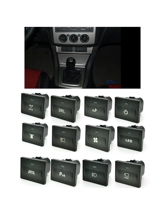 Нет бренда Автомобильный светодиодный DRL Pack, радар, противотуманные, вариант, фото 2