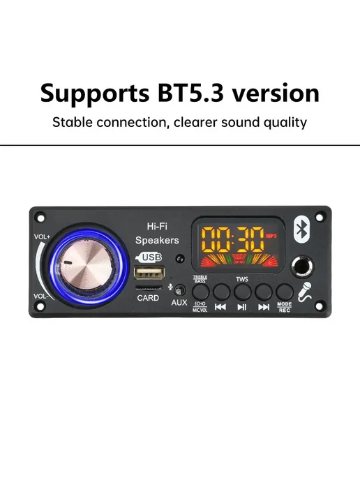 occkic MP3 Bluetooth декодер D185BT Type B, черный, фото 5