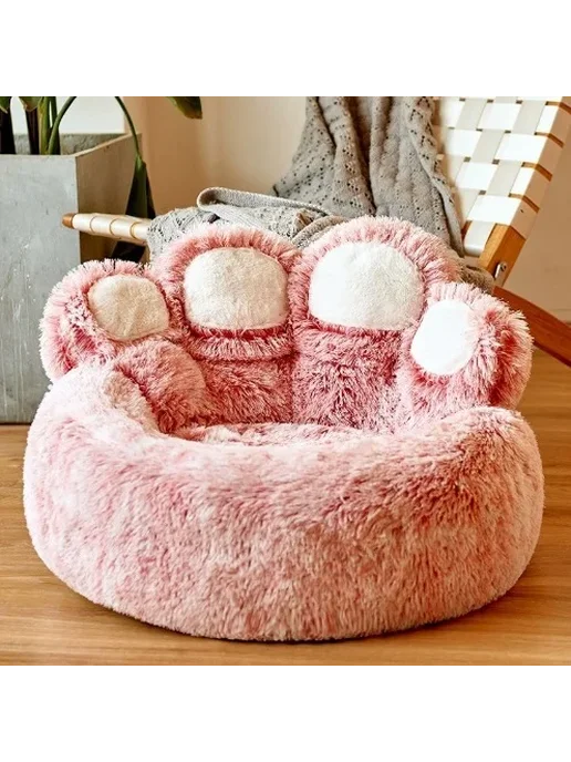 Нет бренда Пушистая кровать для собак XL Розовый, 50cm-5kg, Fairy powde, розовый, фото 6