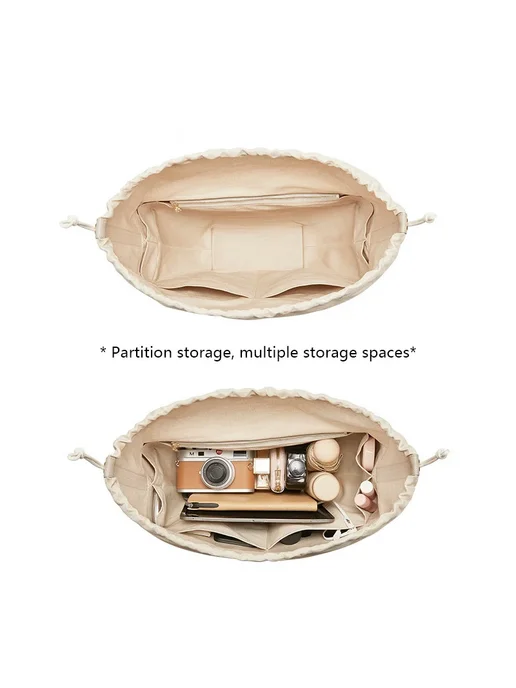 havredeluxe Вкладыш для Polene Cyme S, нейлон, Drawstring for S, бежевый, фото 2
