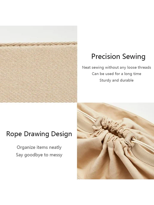 havredeluxe Вкладыш для Polene Cyme S, нейлон, Drawstring for S, бежевый, фото 3