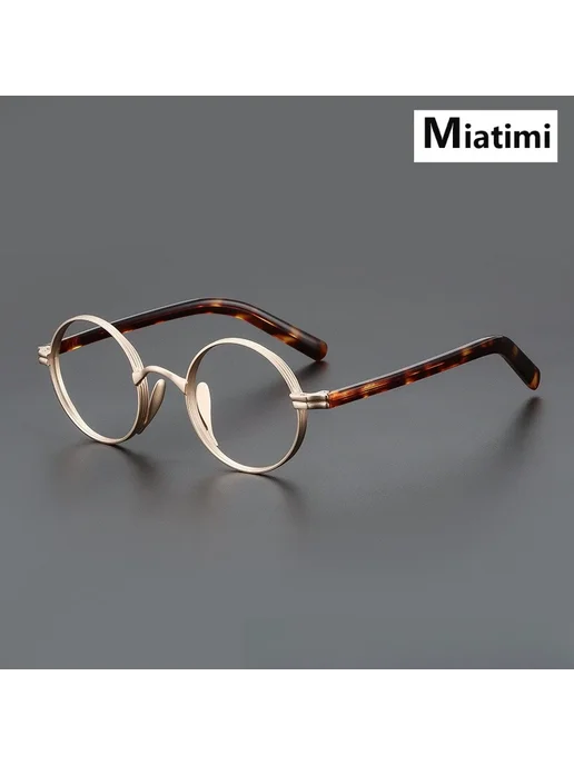 oveliness Ретро очки bronze из титана и ацетата, титан, фото 5