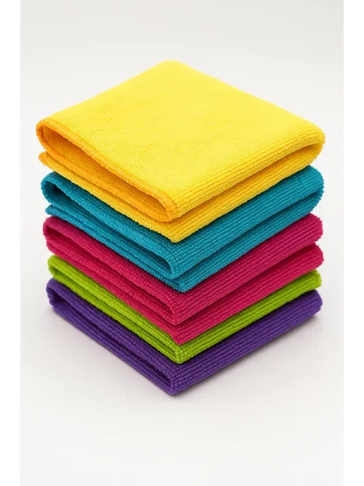 Umarat0306 Салфетка из микрофибры махровая 30×30 см 5 шт, 30x30 см, 5 шт, фото 4