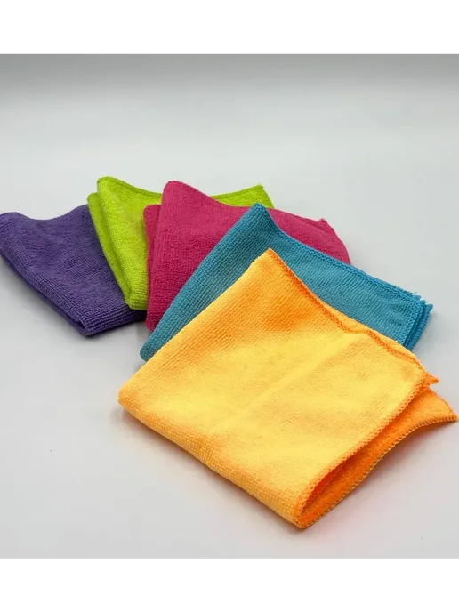 Umarat0306 Салфетка из микрофибры махровая 30×30 см 5 шт, 30x30 см, 5 шт, фото 6