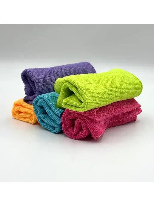 Umarat0306 Салфетка из микрофибры махровая 30×30 см 5 шт, 30x30 см, 5 шт, фото 7
