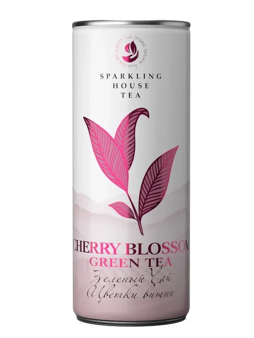 Sparkling House Tea Игристый чай цветки вишни в банке 0,33л, 330 мл, фото 6