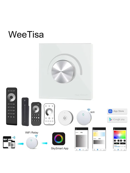 WeeTisa Белый Triac LED Dimmer Model H, белый, фото 2