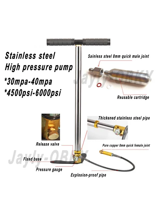 Нет бренда Ручной насос для баллона CO2 12g 16g, 12 г, 16 г, фото 2