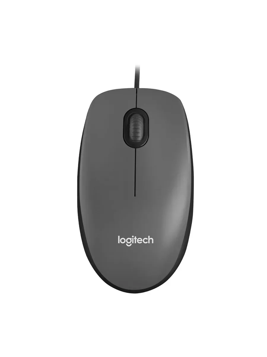 LOGITECH Мышь проводная M90 серая USB оригинал