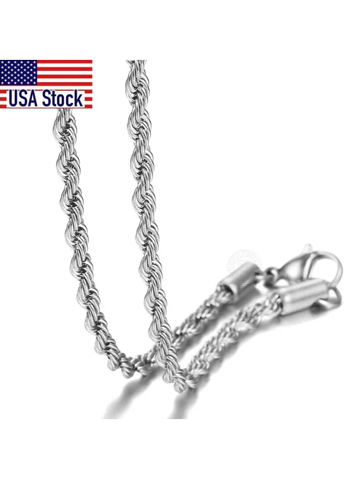 Trendsmax Цепочка из нержавеющей стали 5 мм, 24 дюйма, серебристый, фото 2