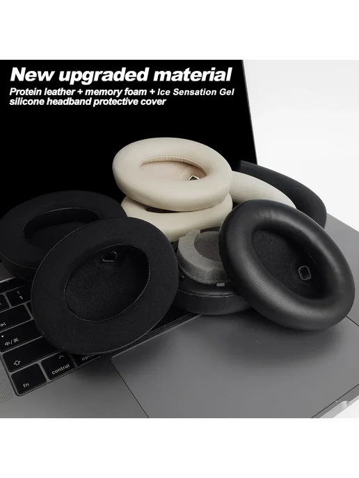 OME OH MY EAR Амбушюры для SONY WH-1000XM4 из протеиновой ко, черный, фото 4
