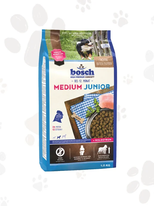 Сухой корм Bosch Petfood для собак, средние, щенки, 1 кг, фото 2