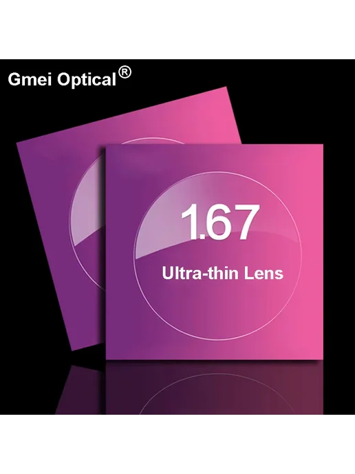 Gmei Optical Линзы для очков полиуретан, преломление 1.67, белый, фото 2