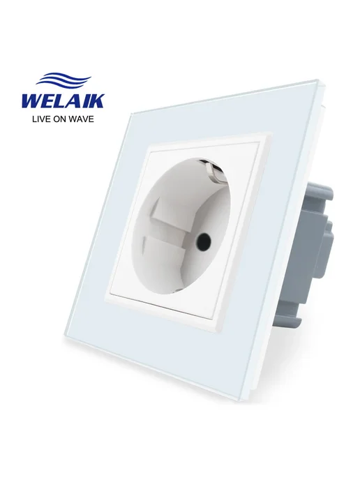 WELAIK Розетка Black 1 Socket 220В, черный, фото 3