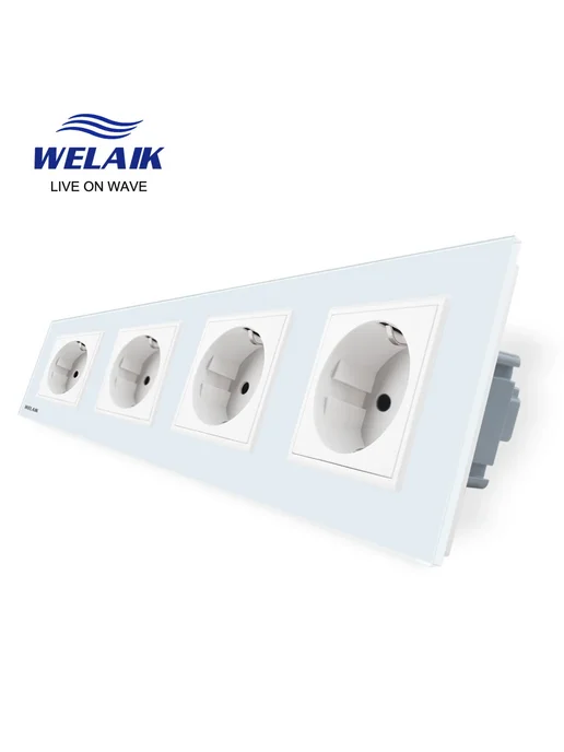 WELAIK Розетка Black 1 Socket 220В, черный, фото 6