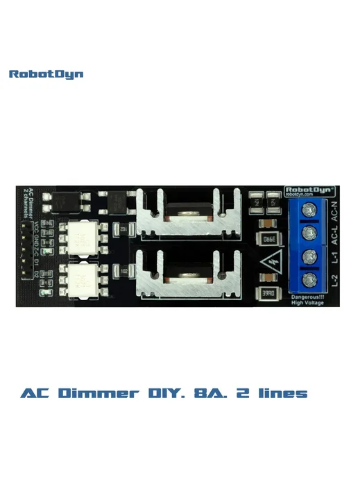 RobotDyn AC Диммер 2 канала, 220V 110V, Color Dimmer module, вариант, фото 2