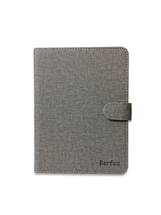 Berfea Блокнот с застежкой, голубой, 6", голубой