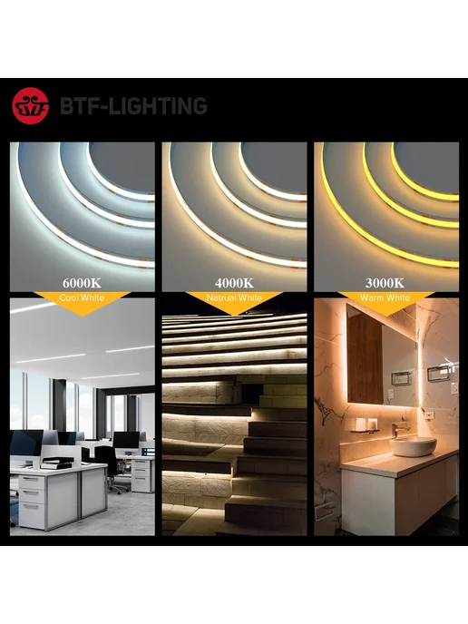 BTF-lighting Светодиодная лента 5м, 3000K, 528 LED, 24v, 5 м, фото 3