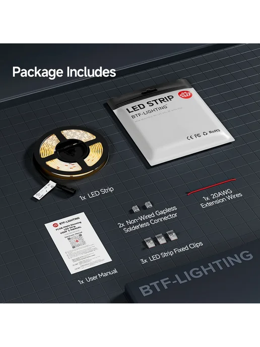 BTF-lighting Светодиодная лента 5м, 3000K, 528 LED, 24v, 5 м, фото 4