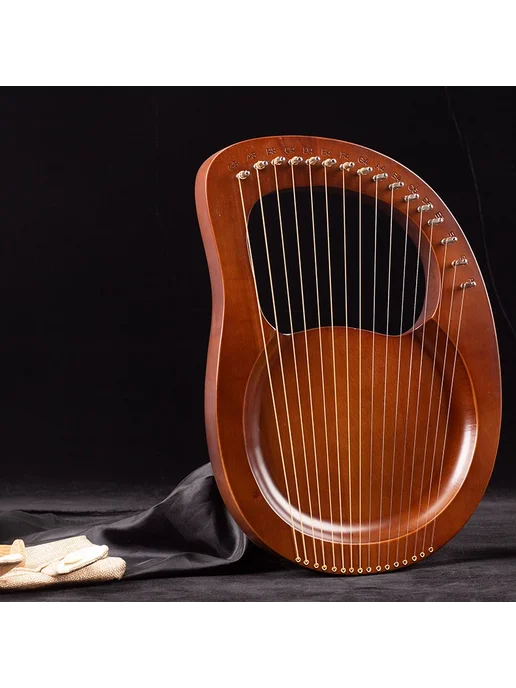MoonLady Деревянная арфа Harp-3 16 strings type 4, коричневый
