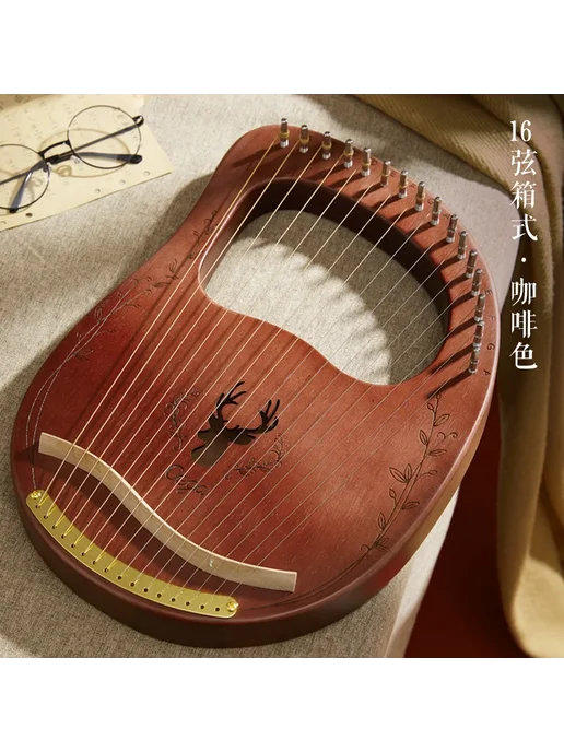 MoonLady Деревянная арфа Harp-3 16 strings type 4, синий, фото 5