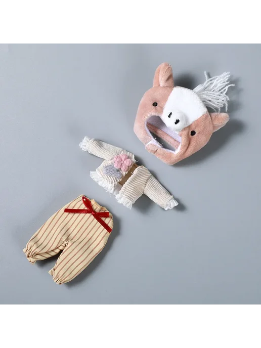 Me and Toy Костюм для куклы Obitsu 11, цвет G, пиг, свитер, штаны, 11 цв.