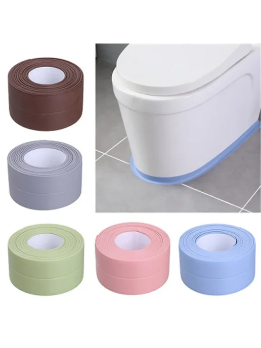 Нет бренда Голубая уплотнительная лента ПВХ 3.8CM для ванной, розовый, фото 7