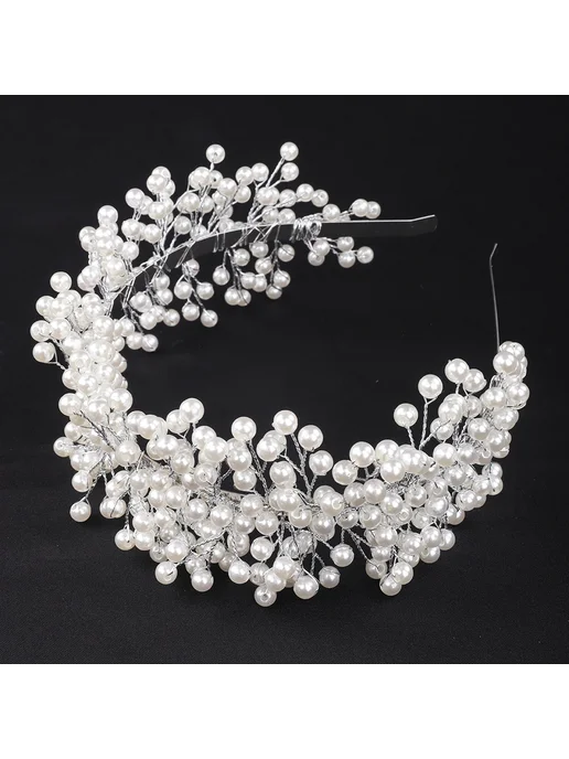 Fxmimior Серебряная повязка для волос Rose gold, серебристый, фото 2