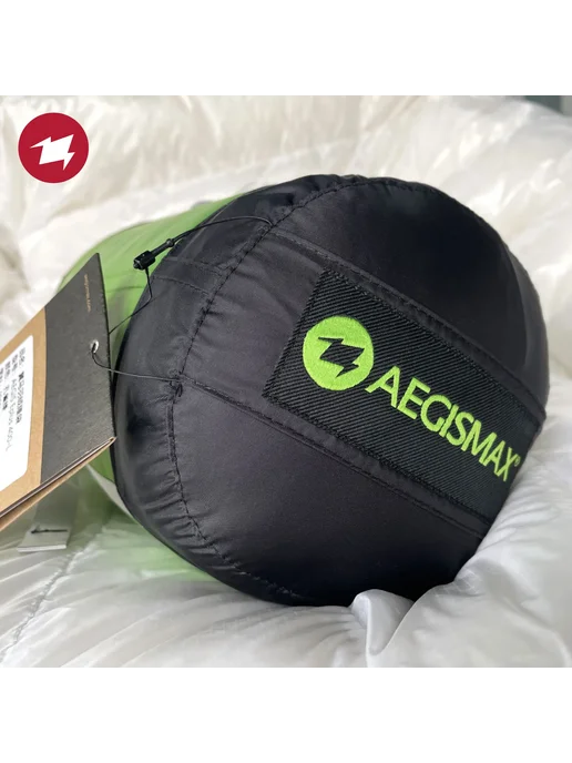 AEGISMAX Спальный мешок XL, зеленый, 85г, 30л, 85 г, 30 л, фото 4