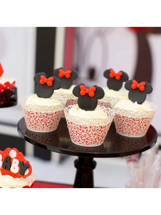 WEHRPARTY Серые формочки для кексов, красный, фото 7