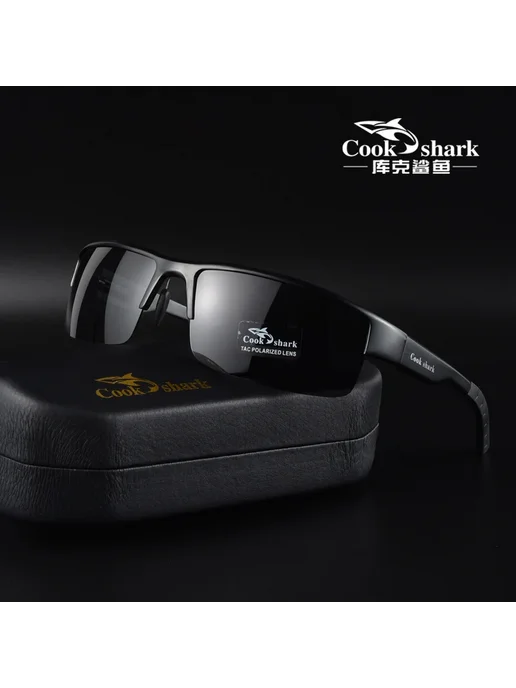 Солнцезащитные очки Cookshark, черные линзы, поляризованные, черный, фото 2