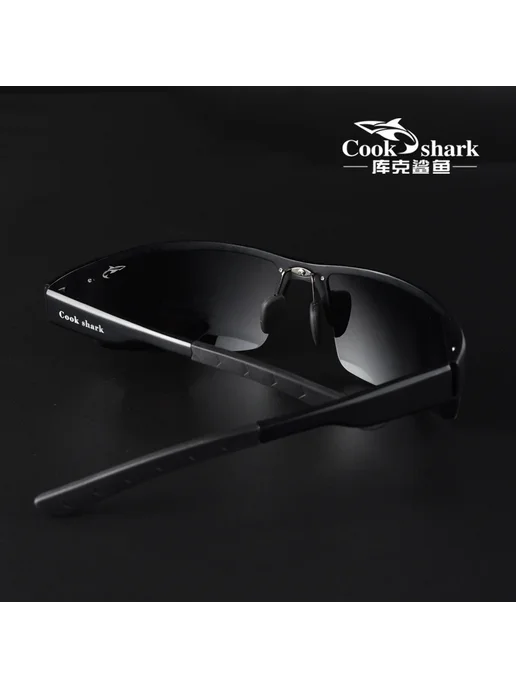 Солнцезащитные очки Cookshark, черные линзы, поляризованные, черный, фото 4