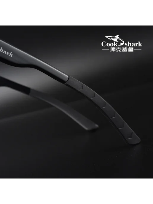Солнцезащитные очки Cookshark, черные линзы, поляризованные, синий, фото 6