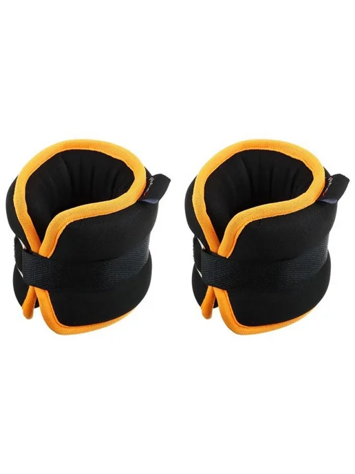 Prometei Утяжелители неопреновые ONLYTOP, 2 шт. × 0.5 кг, чёрные, 2 шт, 500 г, фото 2