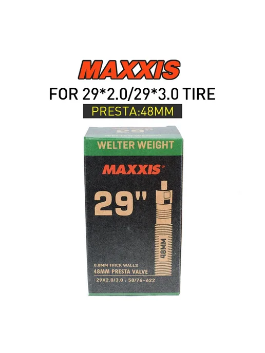 Maxxis 29" велотрубка, 48мм Presta, 1pc type 4, вариант, фото 6