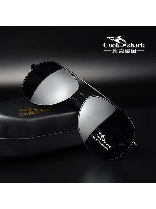 Солнцезащитные очки Cookshark, Clear линзы, черный, фото 2