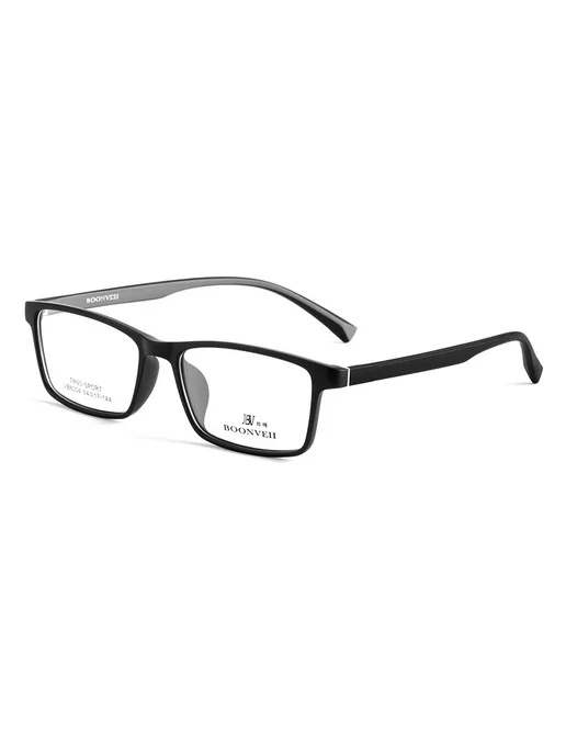 YIMARUILI Очки Black Transparent, TR90+Pure Titanium 8822T, черный