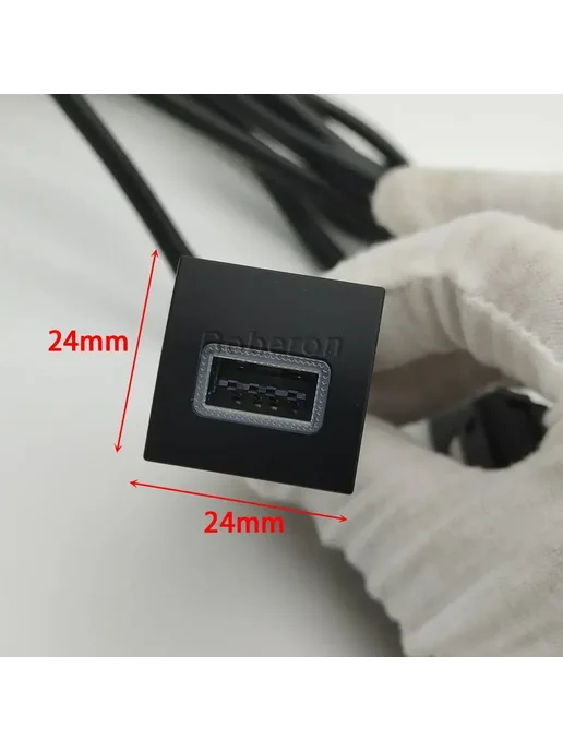 Розетка USB 12V 24V, Цвет PD middle, для VW Golf 6 Jetta 5, вариант, фото 3
