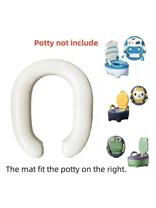 Нет бренда Детский коврик для горшка Only Mat-96, белый