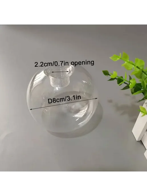 Нет бренда Стеклянный абажур для подвесной лампы clear D8cm, вариант
