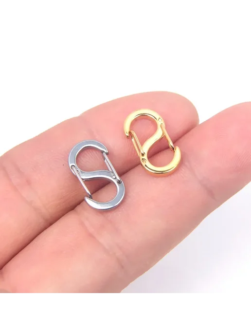 XHN Серые карабины из нержавеющей стали, 5 шт, 5 шт, фото 4