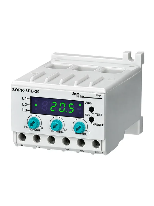 samwhadsp Samwha-Dsp SOPR-3DE Цифровое реле перегрузки Un 24AC DC, 5-3, вариант, фото 2