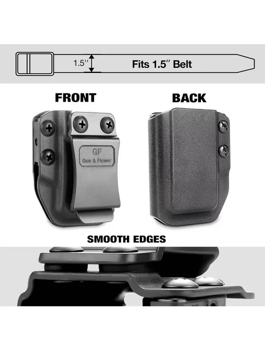 Нет бренда Кобура Universal Mag Holster 9mm .40 Double Stack, 9mm .40 Single, фото 4