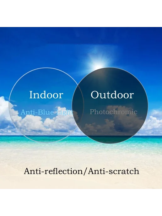 MOMOJA Фотохромные линзы Pink Hyperopia 1.56, розовый, фото 3
