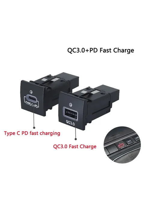 ncouuocn Автомобильный USB Type C PD разъем для VW Golf Jetta Scirocc, вариант, фото 3
